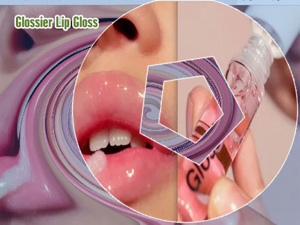 Glossier lip
