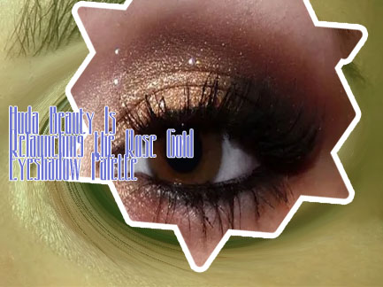 Gold eyeshadow