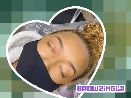 Healed ombre powder brows