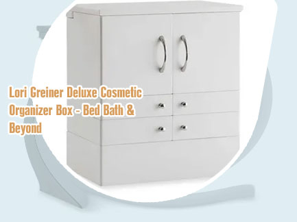 Lori greiner deluxe cosmetic organizer box