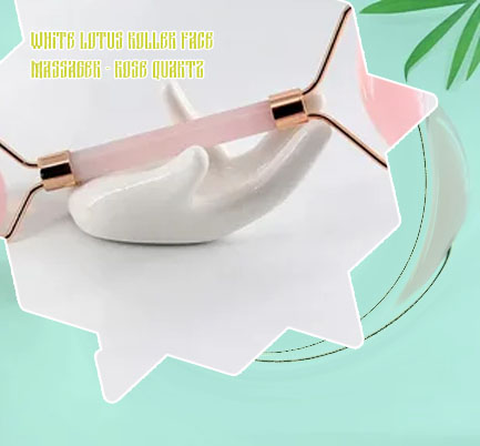 Rose quartz facial massager