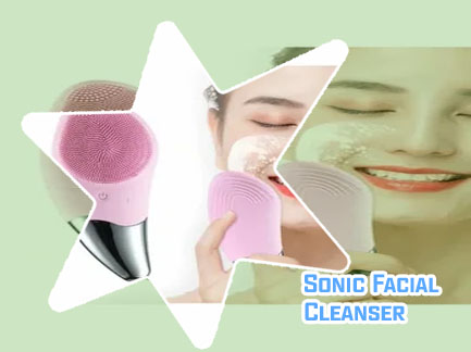 Sonic face cleanser and massager brush